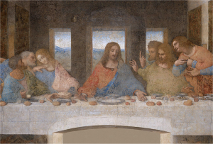 Den sidste nadver malet af Leonardo da Vinci