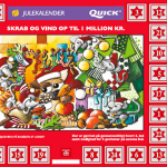 Quick skrabejulekalender med tegnede julemus